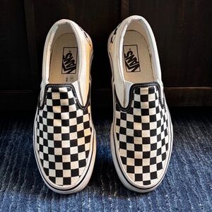 Vans Black & White Checkerboard Slip-Ons